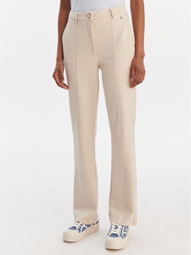 Guess Spodnie materiałowe W6RB11 KCMU2 Beżowy Straight Leg