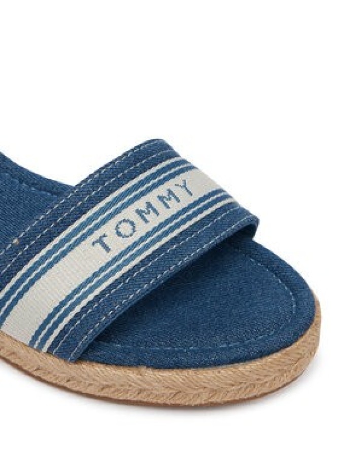 Tommy Hilfiger Espadryle Mid Wedge Espad Webbing FW0FW09230 Niebieski