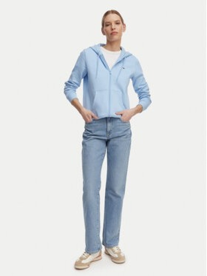 Tommy Jeans Bluza Flag DW0DW19729 Niebieski jasny Regular Fit