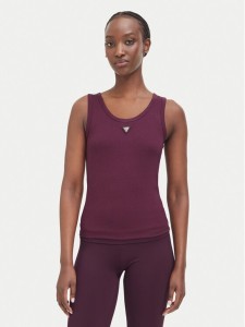Guess Top V6YP09 K4312 Bordowy Regular Fit