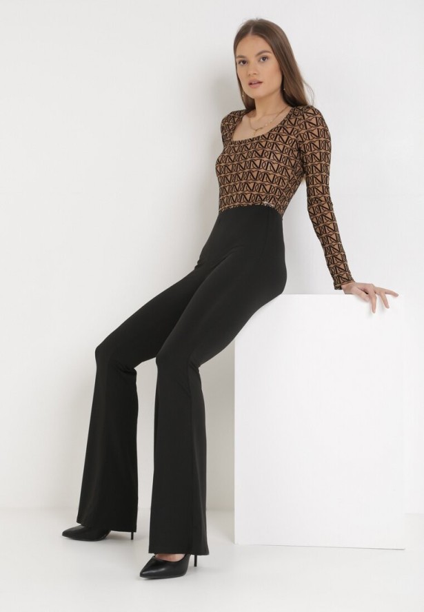 Czarne Spodnie Dzwony Efrariel