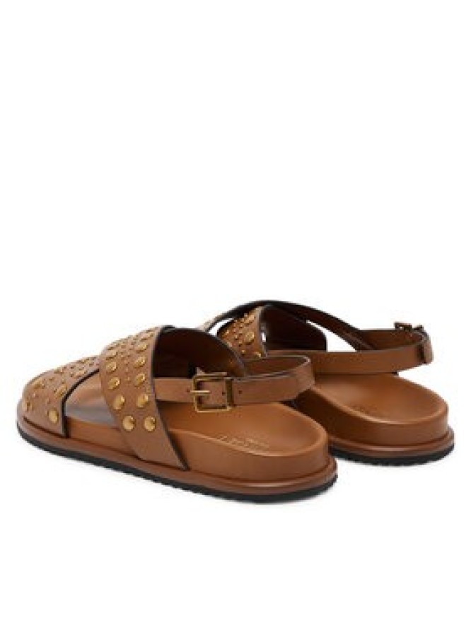 TWINSET Sandały 251TGT070 Brązowy