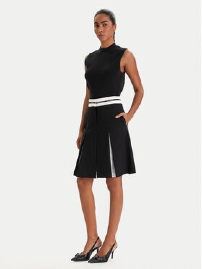 KARL LAGERFELD Spódnica mini B1W12005 Czarny Regular Fit