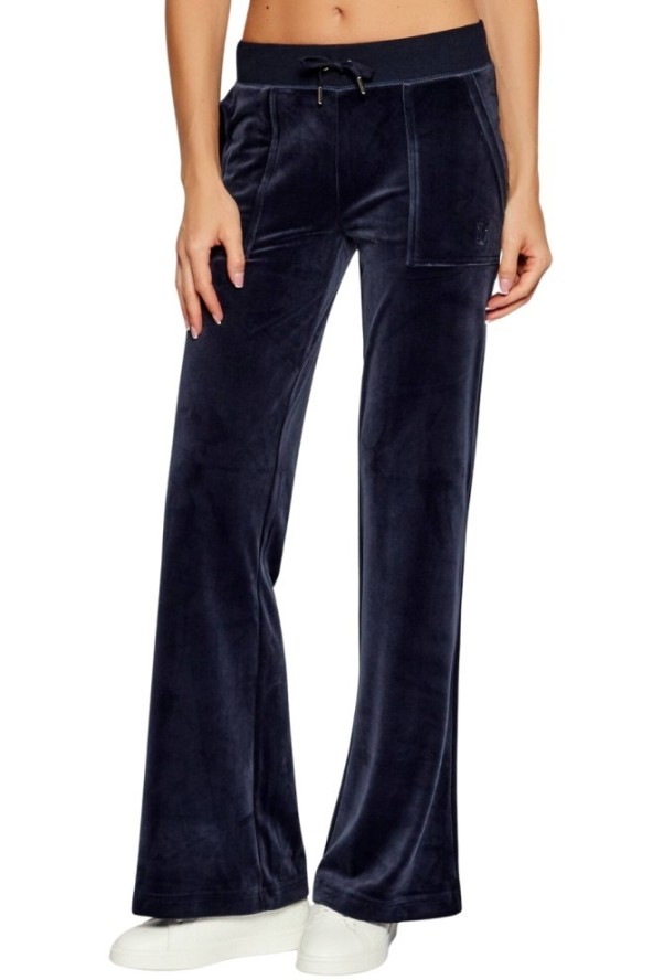 JUICY COUTURE Granatowe spodnie dresowe damskie Layla Low Rise, Rozmiar M