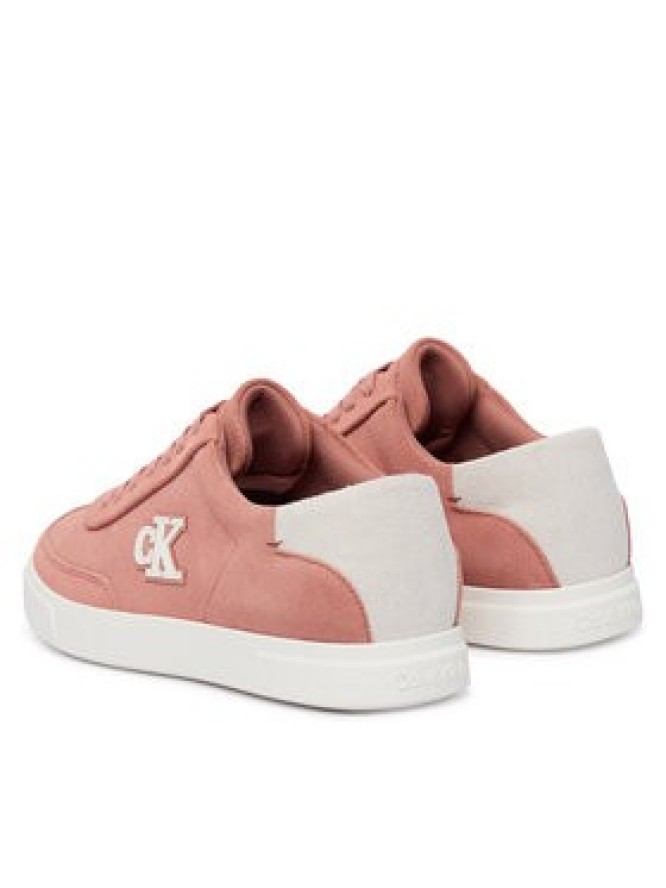 Calvin Klein Sneakersy Low Pro Cups Wt Suede Mg HW0HW03144 Różowy