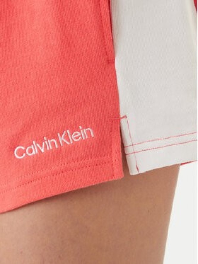 Calvin Klein Swimwear Szorty materiałowe LV00Q61153 Różowy Regular Fit