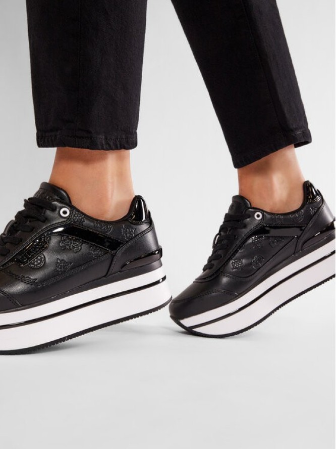 Guess Sneakersy Hansin FL5HNS PEL12 Czarny