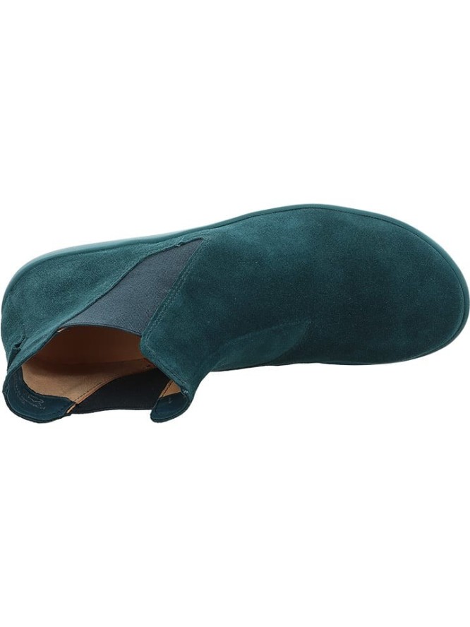 Think! Skórzane sztyblety w kolorze turkusowym rozmiar: 39