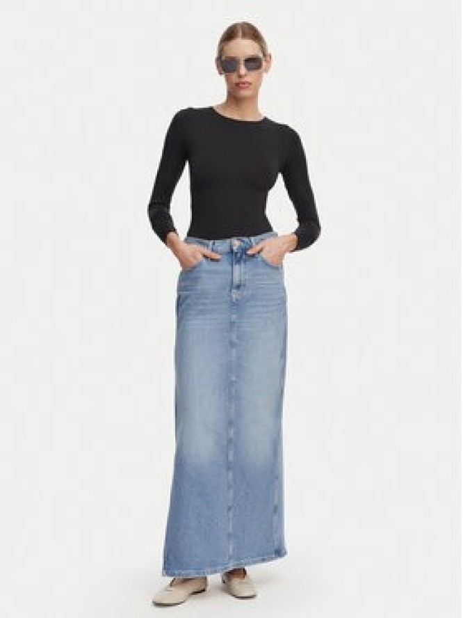 Tommy Jeans Spódnica jeansowa Claire DW0DW22711 Niebieski jasny Regular Fit