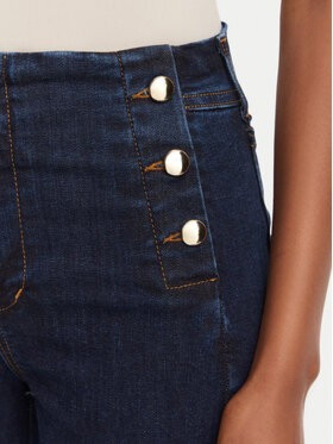 Rinascimento Jeansy CFC0130003003 Granatowy Wide Leg