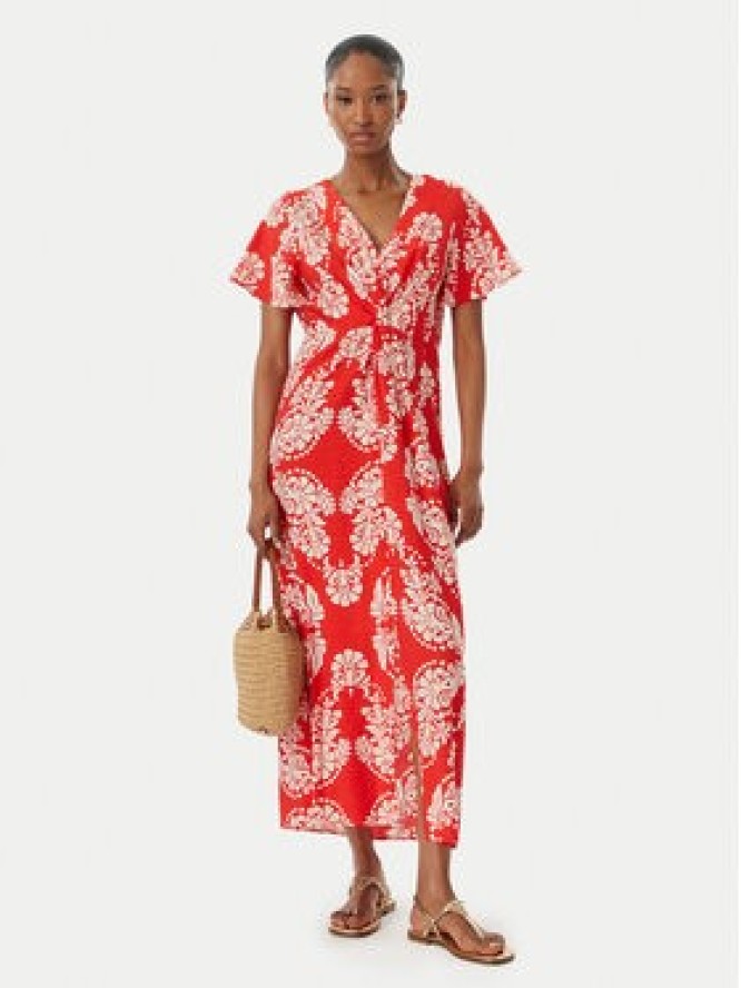 LOLA CASADEMUNT Sukienka letnia LS2616137 Czerwony jasny Regular Fit