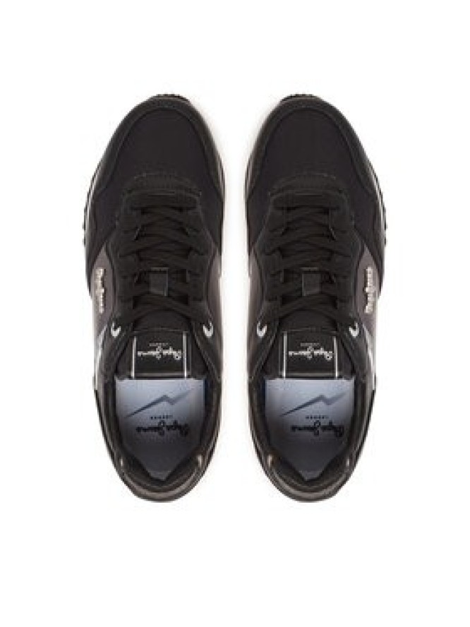 Pepe Jeans Sneakersy London Shine W PLS40046 Czarny