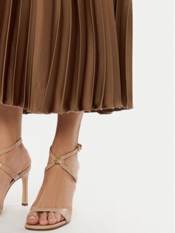 Kontatto Spódnica plisowana SU501C Brązowy Regular Fit