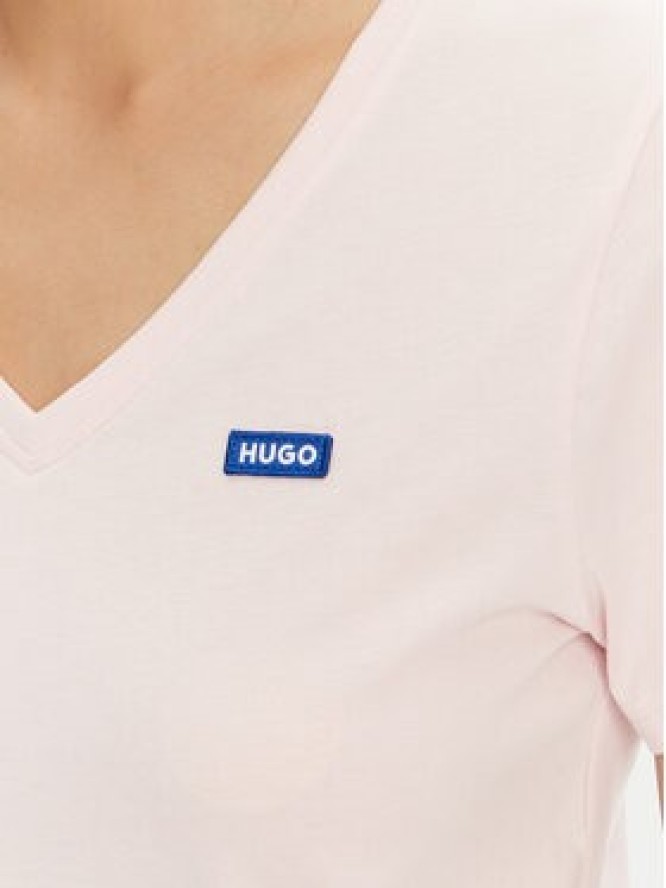 HUGO T-Shirt Classic 50513667 Różowy Slim Fit
