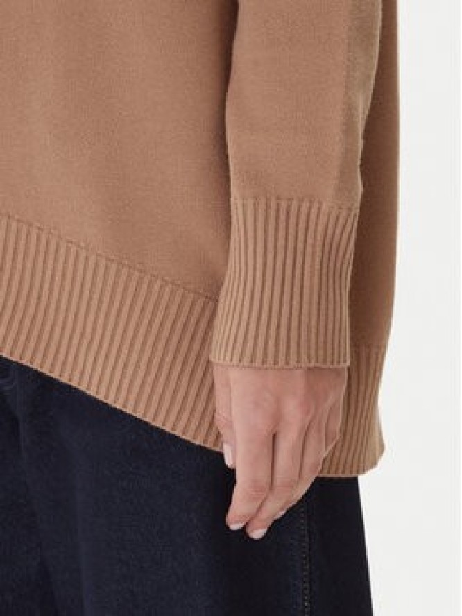 Kontatto Sweter 3M0822C Beżowy Relaxed Fit
