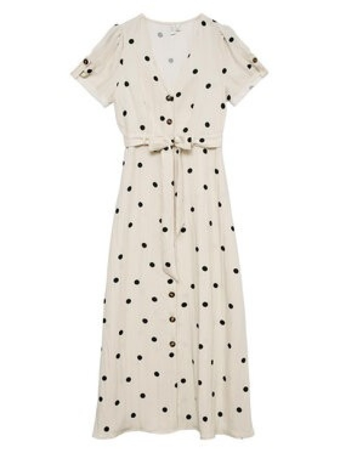 Vero Moda Sukienka koszulowa Joan 10343501 Beżowy Regular Fit