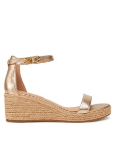 Tommy Hilfiger Espadryle Th Metallic Mid Wedge Espadrille FW0FW08663 Złoty