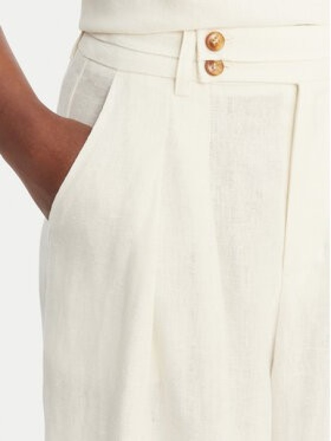 Eleh Spodnie palazzo SS260318 Biały Wide Leg