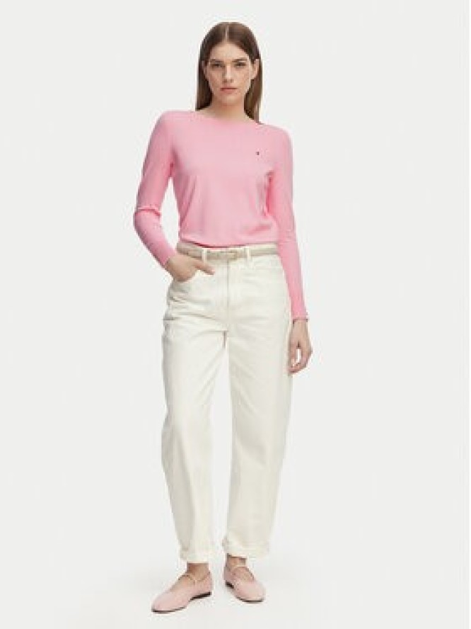 Tommy Hilfiger Sweter WW0WW40099 Różowy jasny Regular Fit