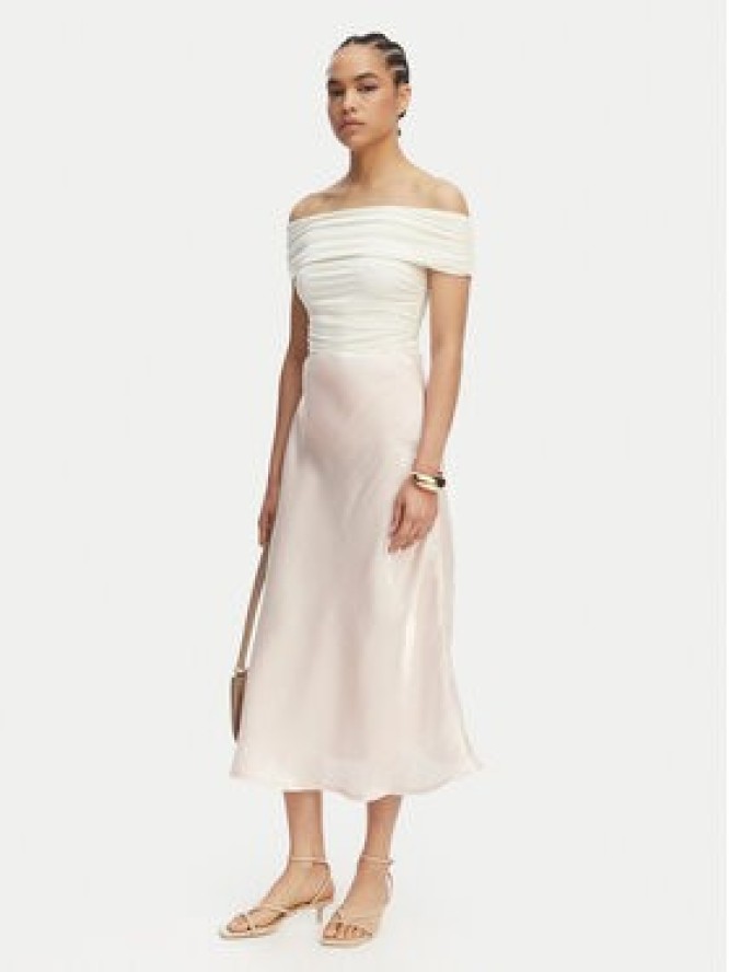 Maryley Spódnica midi 26EB704/37RO Różowy jasny Regular Fit