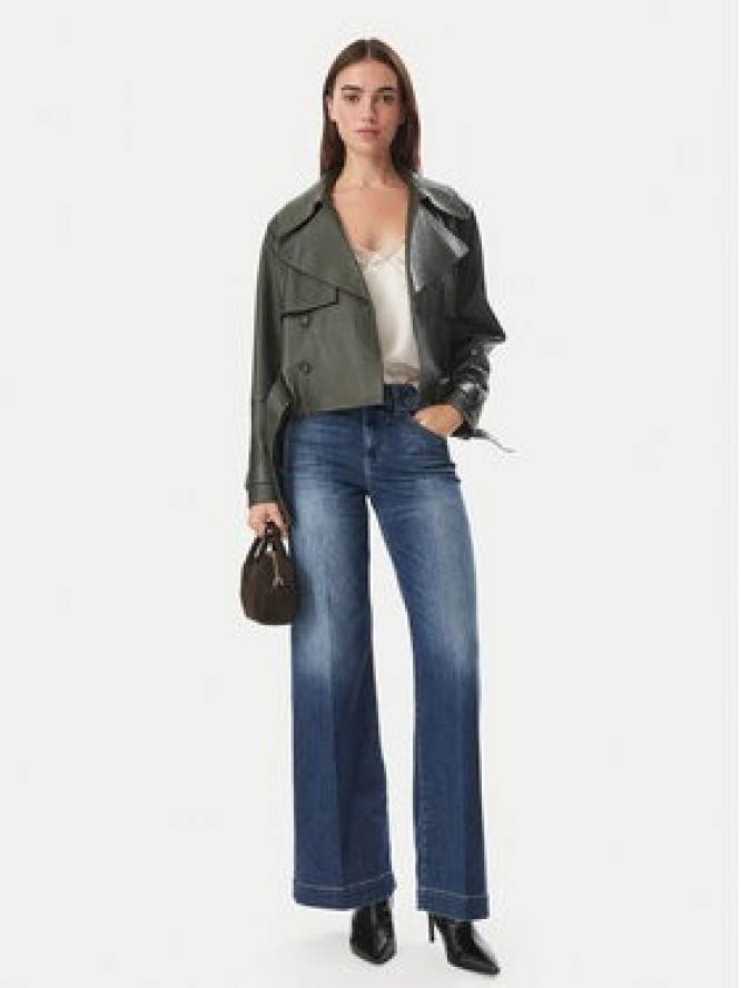 Liu Jo Jeansy UF6068 DS081 Granatowy Wide Leg