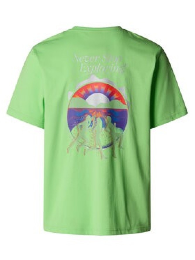 The North Face T-Shirt Unisex SS Never Stop NF0A8C3A Zielony Relaxed Fit