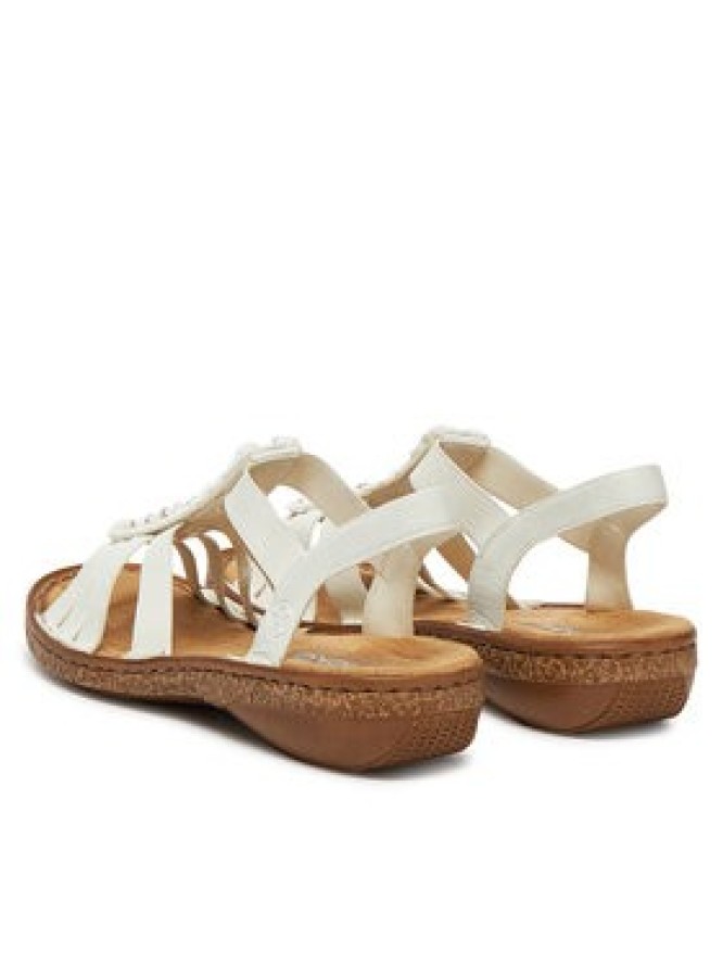 Rieker Sandały 62809-60 Biały