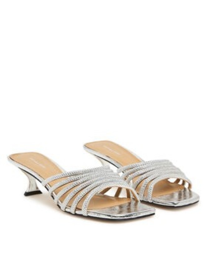 MICHAEL Michael Kors Klapki Haisley 40T5HSMS2S Srebrny