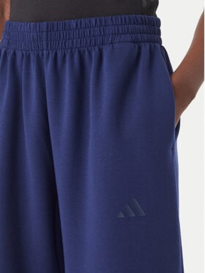 adidas Spodnie dresowe Soft Lux KS7879 Niebieski Loose Fit
