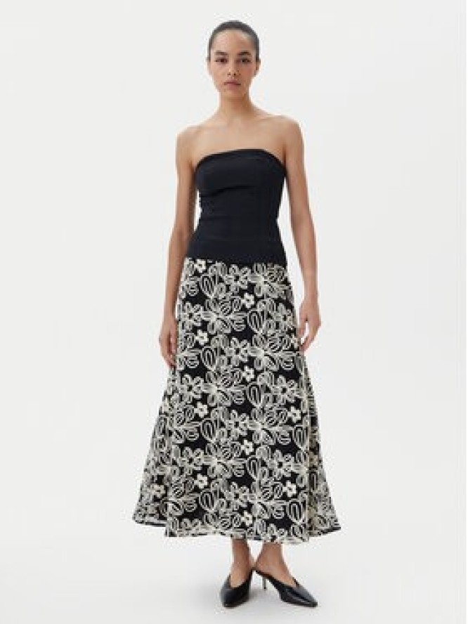 Luisa Spagnoli Spódnica midi Tenente 541989 Czarny Regular Fit