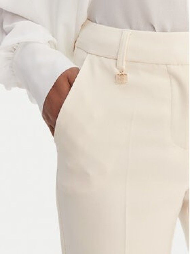 Fracomina Spodnie materiałowe FR26SVA004W42901 Écru Regular Fit