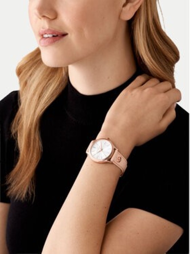 Michael Kors Zegarek Slim Runway MK7545 Różowy