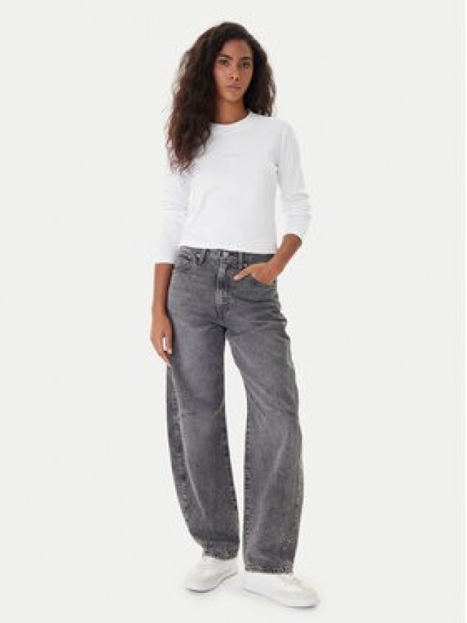 Calvin Klein Jeans Bluzka Monogram LV047A803G Biały Slim Fit