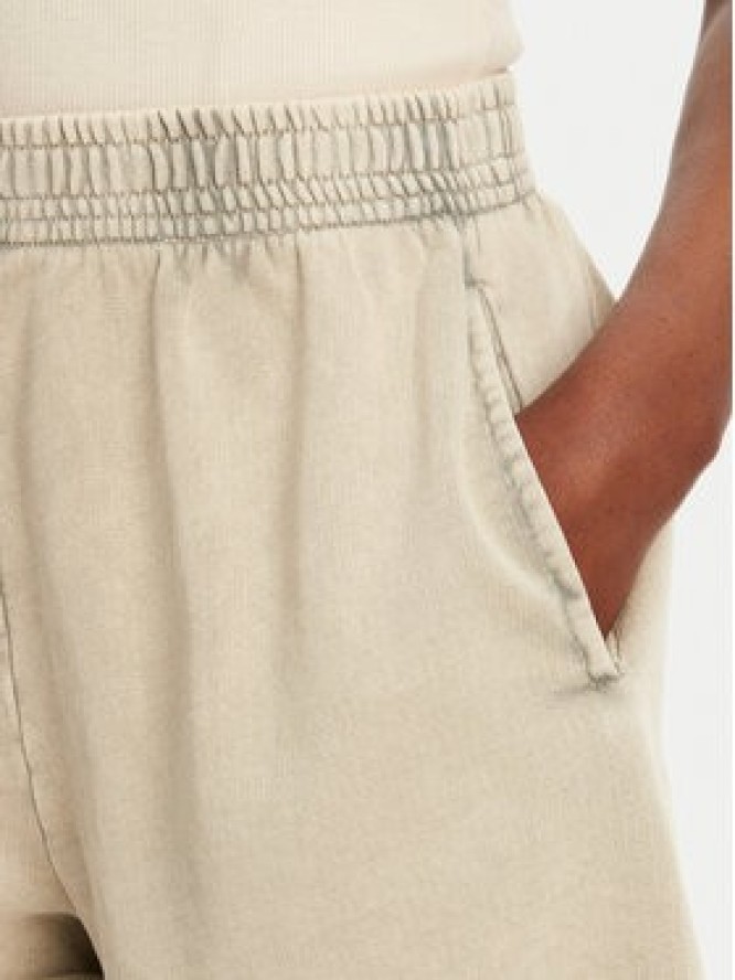 Noisy May Szorty materiałowe Ciara 27034217 Beżowy Loose Fit