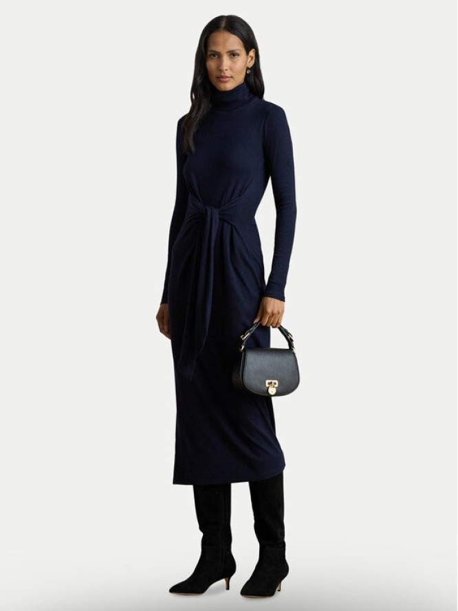 LAUREN RALPH LAUREN Sukienka dzianinowa 200980028001 Granatowy Slim Fit