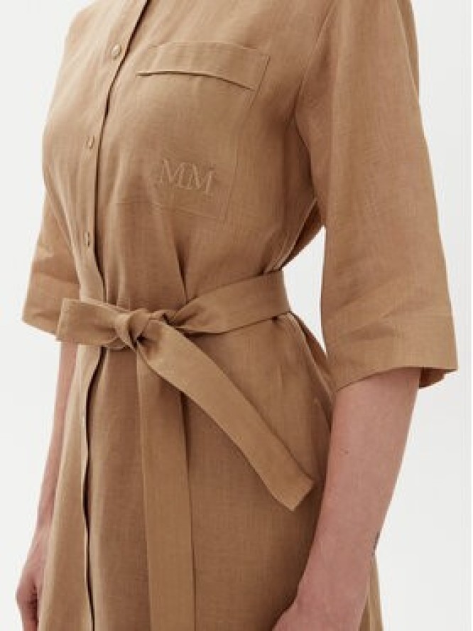 Max Mara Leisure Sukienka koszulowa Salute 2516221028 Brązowy Regular Fit