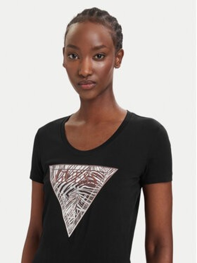 Guess T-Shirt W6GI19 K3042 Czarny Regular Fit