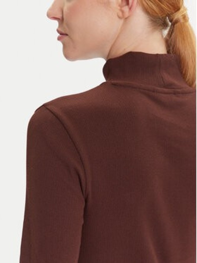 Tommy Jeans Bluzka Essential DW0DW19830 Brązowy Slim Fit