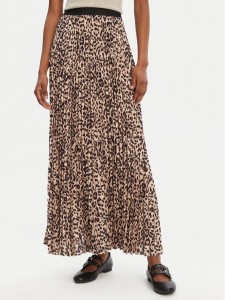 Munthe Spódnica plisowana Taulla 252120225221 Brązowy Regular Fit