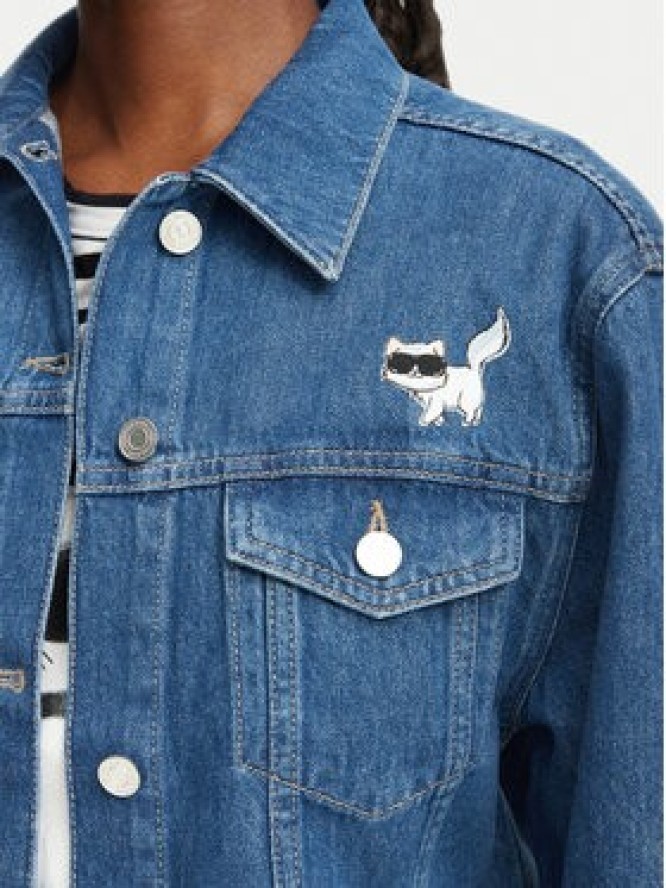 KARL LAGERFELD Kurtka jeansowa B3W14010 Niebieski Regular Fit