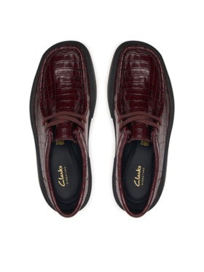 Clarks Półbuty Torview W 26328105 Bordowy