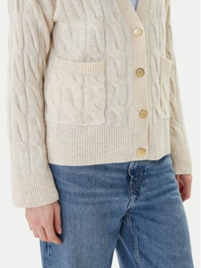 Tommy Hilfiger Kardigan WW0WW43089 Beżowy Regular Fit