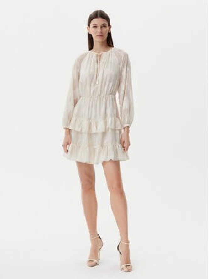 Liu Jo Sukienka letnia WA5321 T4304 Écru Regular Fit