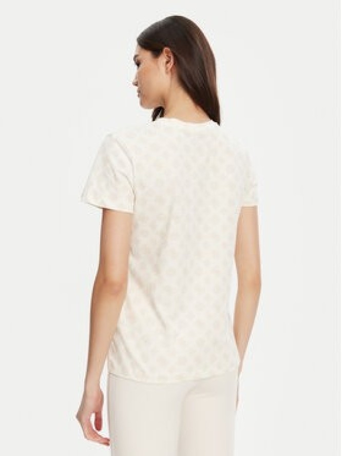 Guess T-Shirt V5YI04 I3Z14 Écru Regular Fit