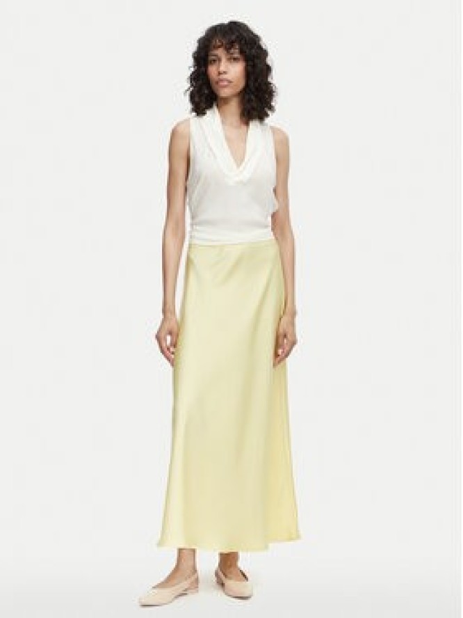 Vero Moda Spódnica maxi Livia 10350079 Żółty jasny Regular Fit