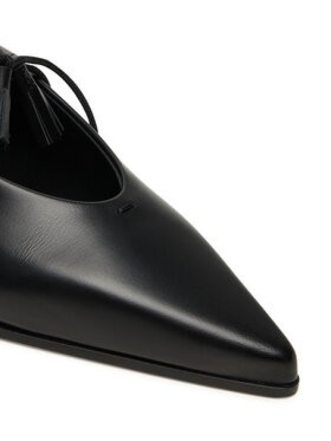 Max Mara Półbuty Laceup 2524526111600 Czarny