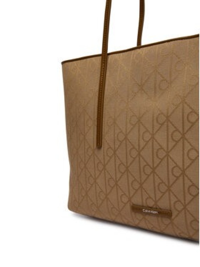 Calvin Klein Torebka Emblem Aop Jacquard LV04F3750G Khaki