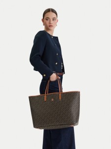 Tommy Hilfiger Torebka Th Monoplay Maxi Tote Le AW0AW18850 Czarny