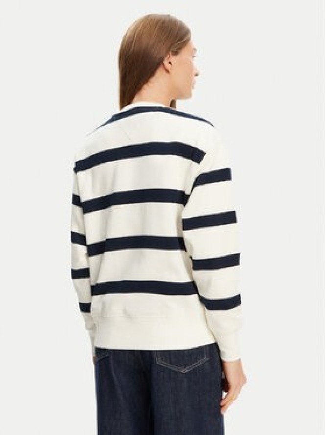 Tommy Hilfiger Bluza Script WW0WW45743 Écru Regular Fit