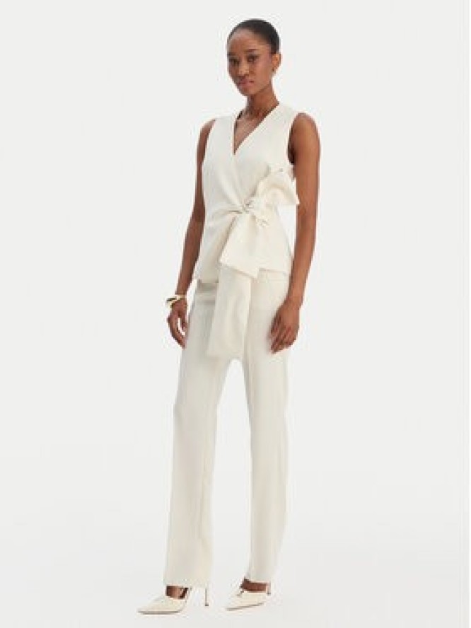 Marella Kamizelka garniturowa Lirica 2613161043 Écru Regular Fit